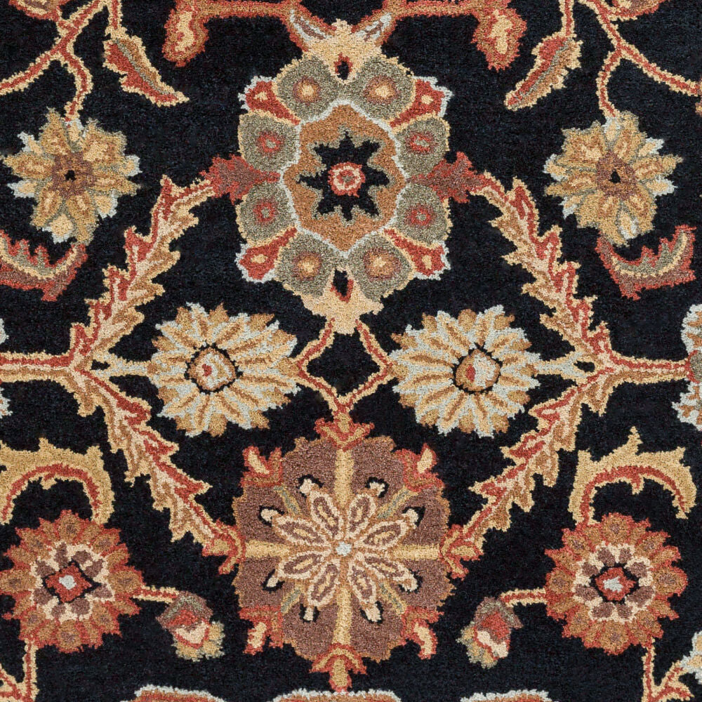 Middleton Black/Sage Handmade Rug - swatch
