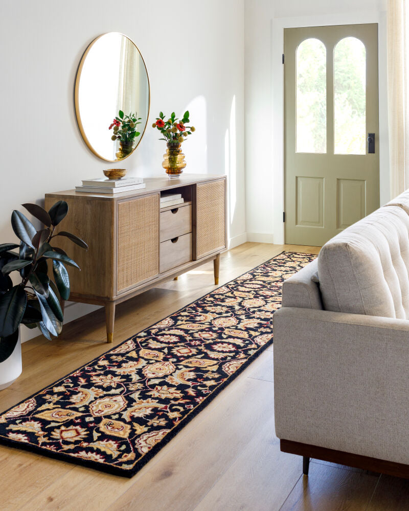 Middleton Beige/Olive Handmade Rug - roomscene