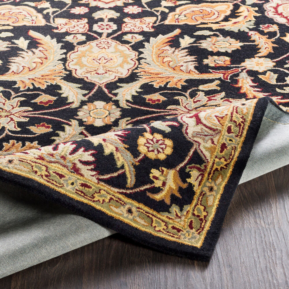 Middleton Beige/Olive Handmade Rug - fold
