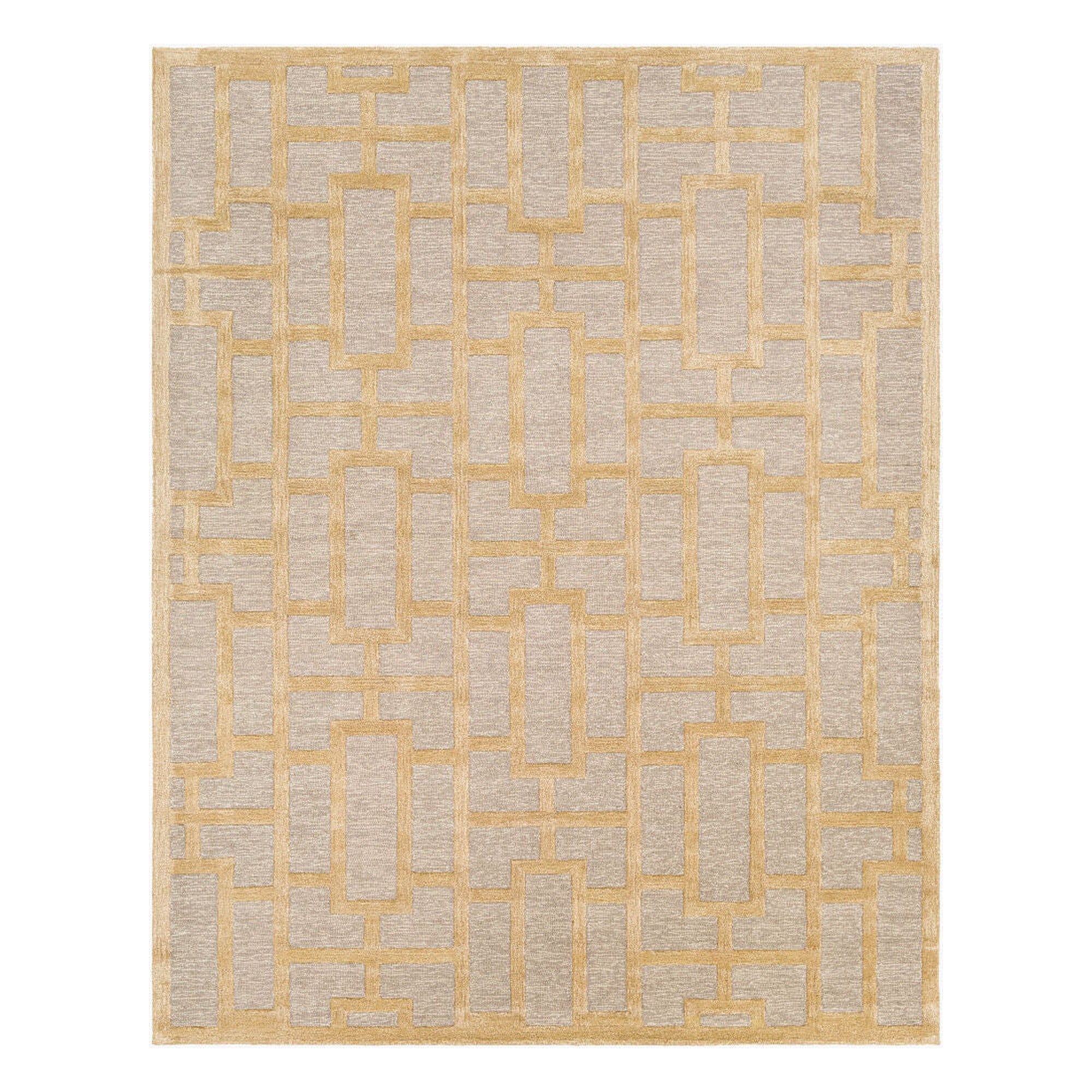 Arise Beige/Light Gray Handmade Rug - 2'3" x 10'
