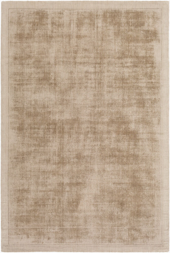 Silk Route Taupe Handmade Rug - 2' x 3'