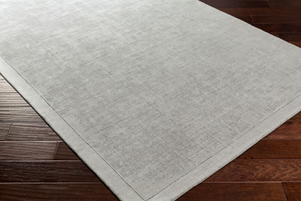 Silk Route Light Sage Handmade Rug - corner