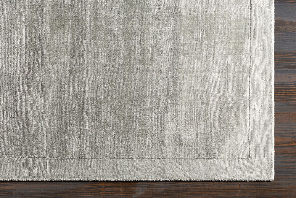 Silk Route Light Sage Handmade Rug - overhead