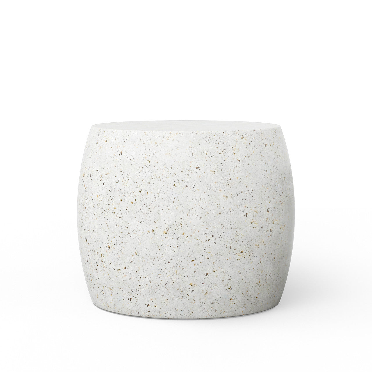Mixx - Pebble End Table - Ivory Terrazzo