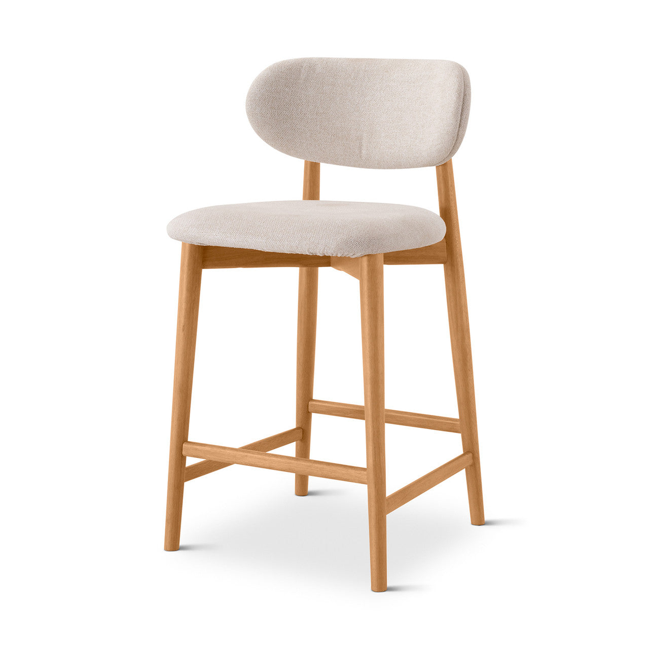 Lucia Counter Stool - Harvest Natural Seat - Domasco Frame