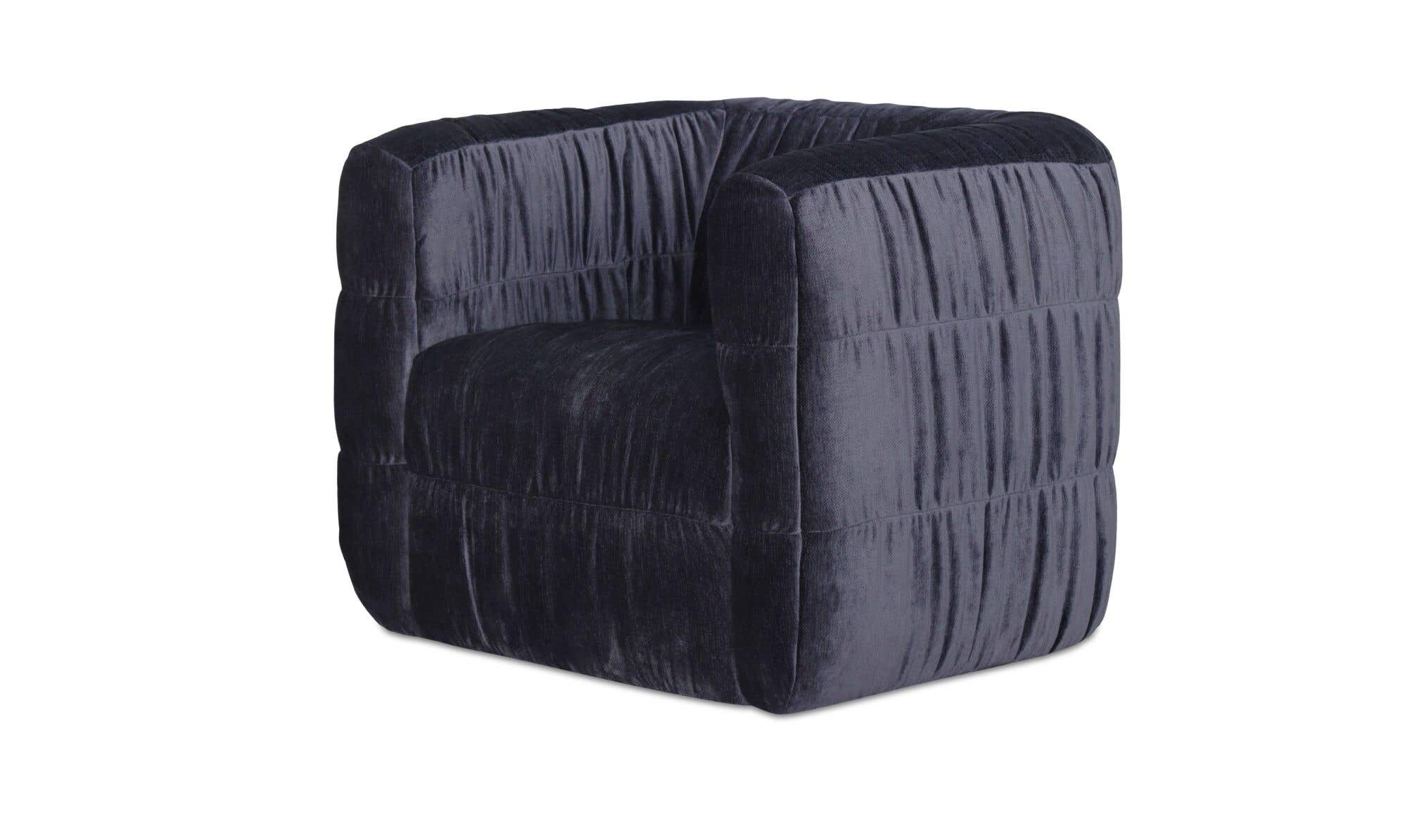 Robson Swivel Chair Navy by Moe's Home Collection - view 11