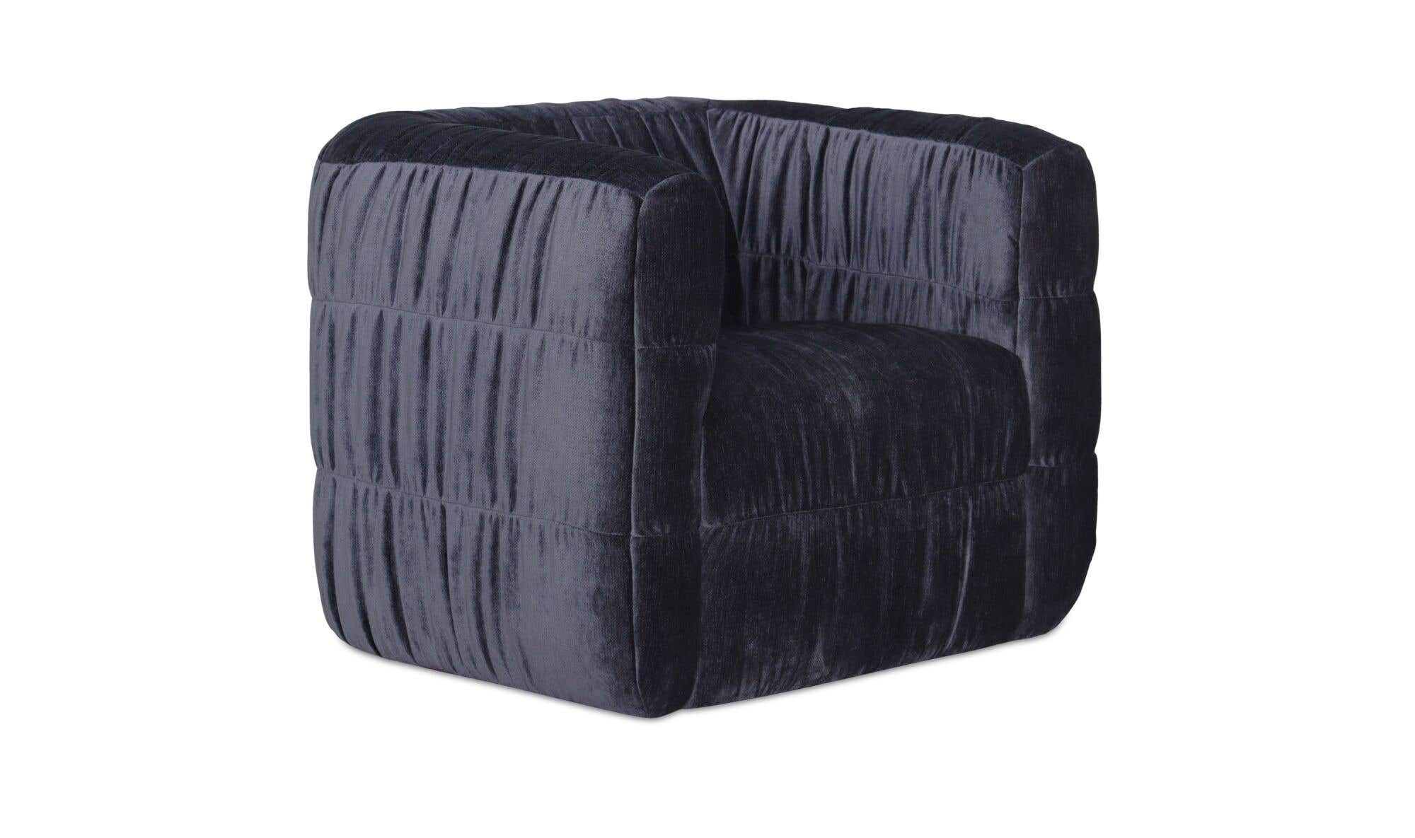 Robson Swivel Chair Navy by Moe's Home Collection - view 5