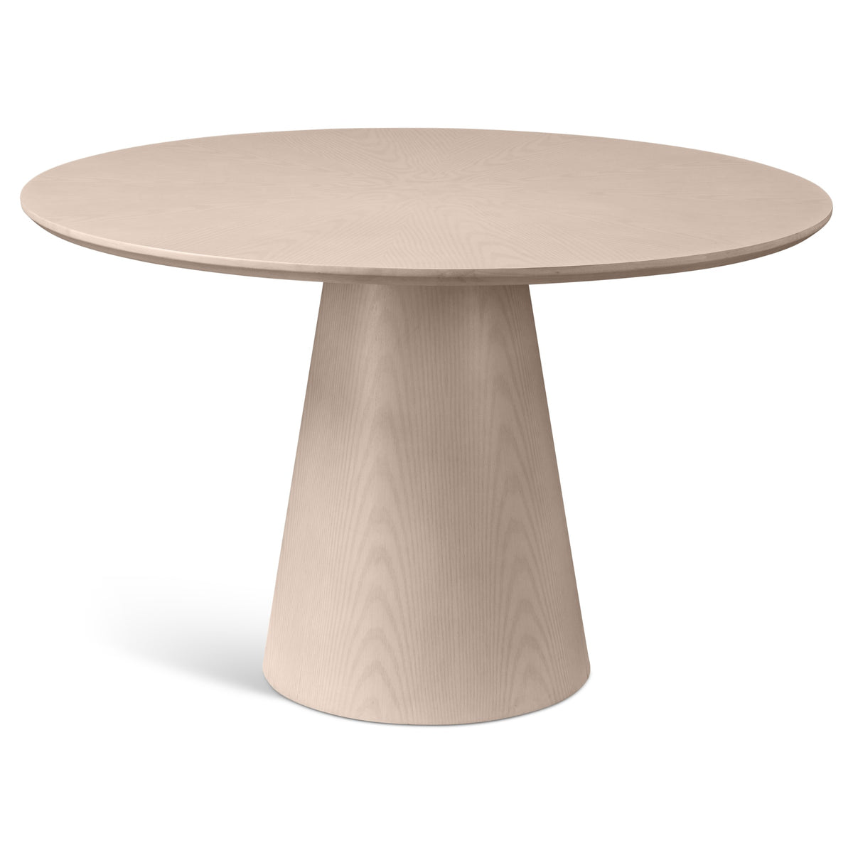Modern Brazilian Mona Wooden Top Round Dining Table - Nevoa by Urbia - product view