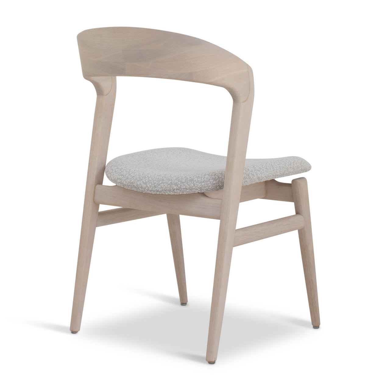 Modern Brazilian - Velma - Side Chair - Bouclé Crafted Glaze Seat - Nevoa Frame