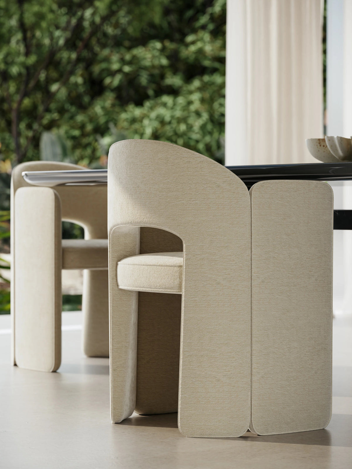 Overlap Arm Dining Chair 23.50" by Caracole - view 4