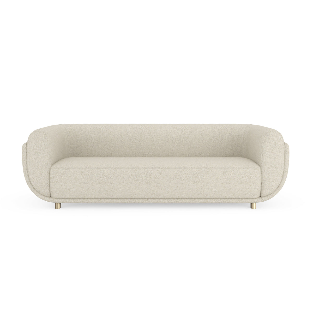 Cocoon Sofa Whisper of Gold 95" by Caracole