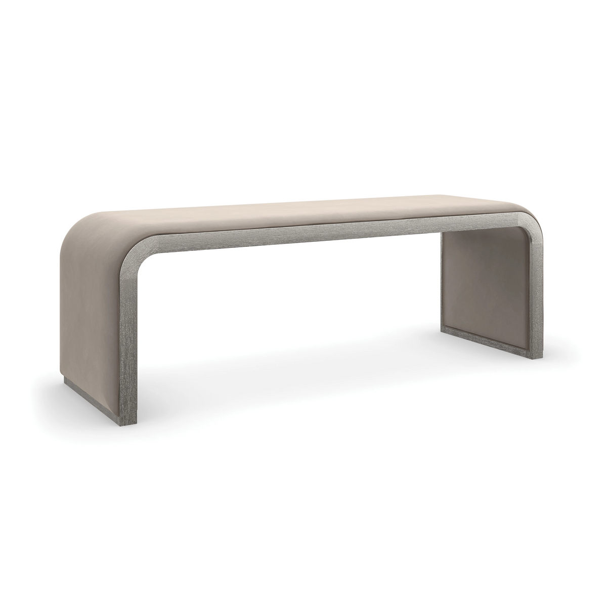 Traverse Silver Driftwood Bench 56" by Caracole - view 3