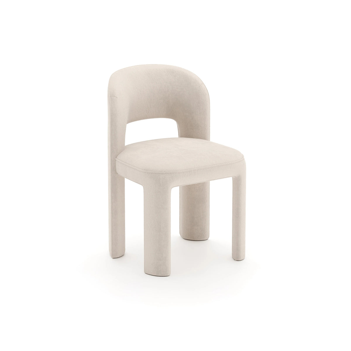 Overlap Side Chair Ivory 20.75" by Caracole - view 4