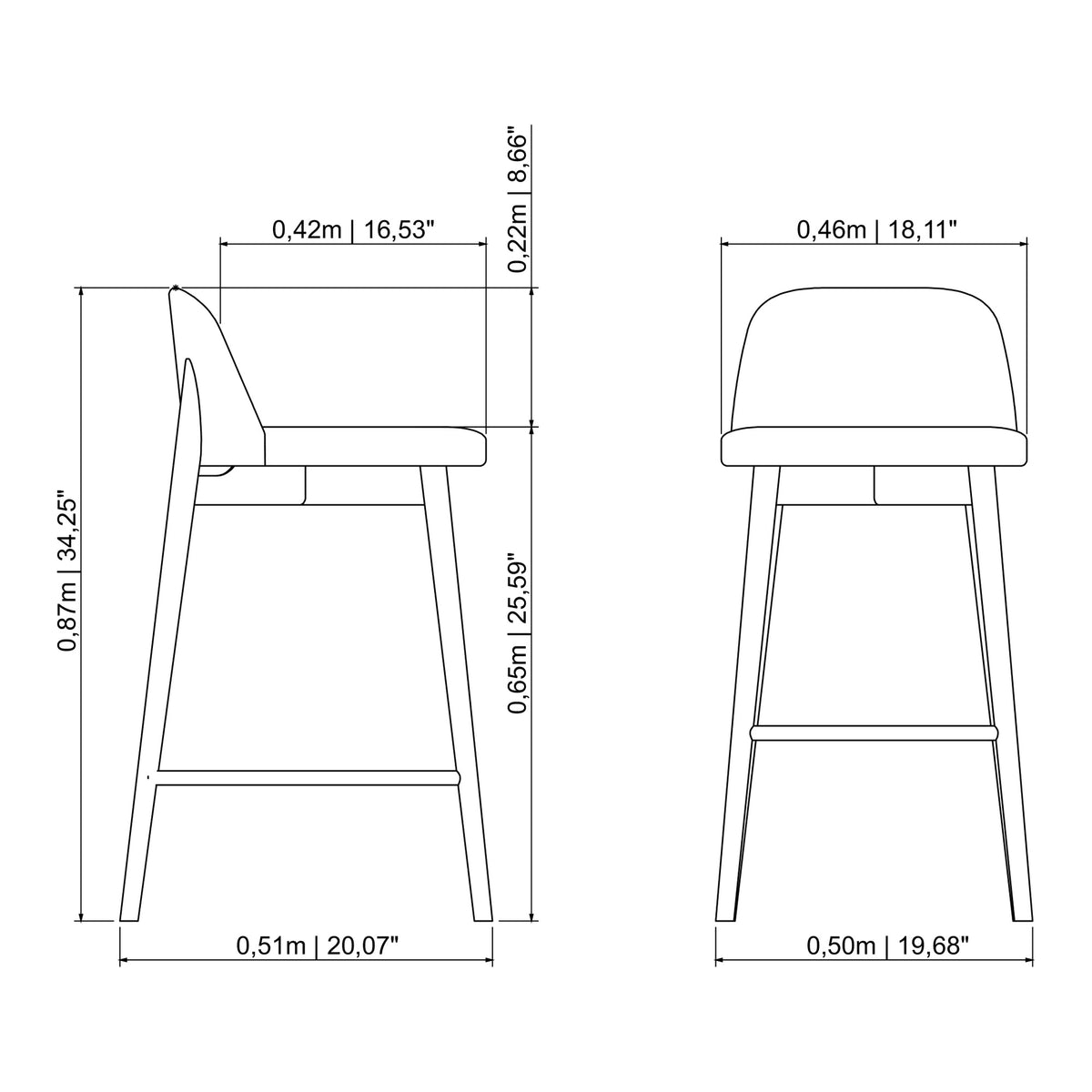 Tonia Counter Stool by Urbia - detail 8