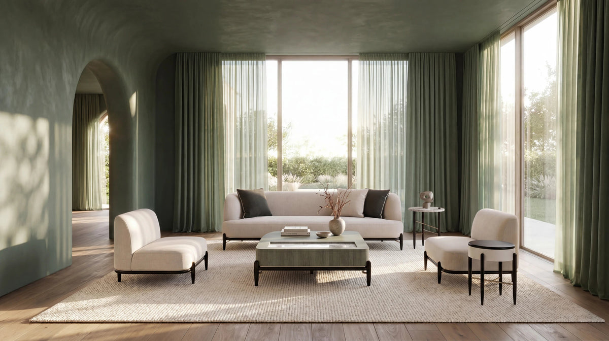 Madera Sofa - Oatmeal Brushed Gold 96" by Caracole - view 2