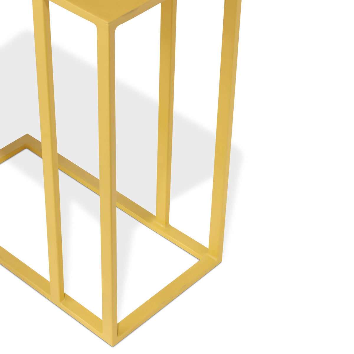 Tanu C-Table Enamel End Table Yellow Ochre by Urbia - detail 4