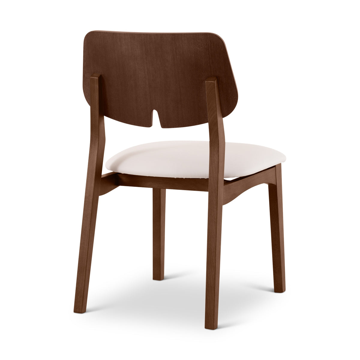 Beth Dining Chair Nogal, Shimmy Cream Vinyl by Urbia - detail 6