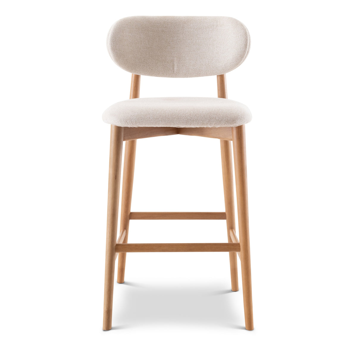 Lucia Bar Stool - Harvest Natural Seat - Domasco Frame by Urbia - product view