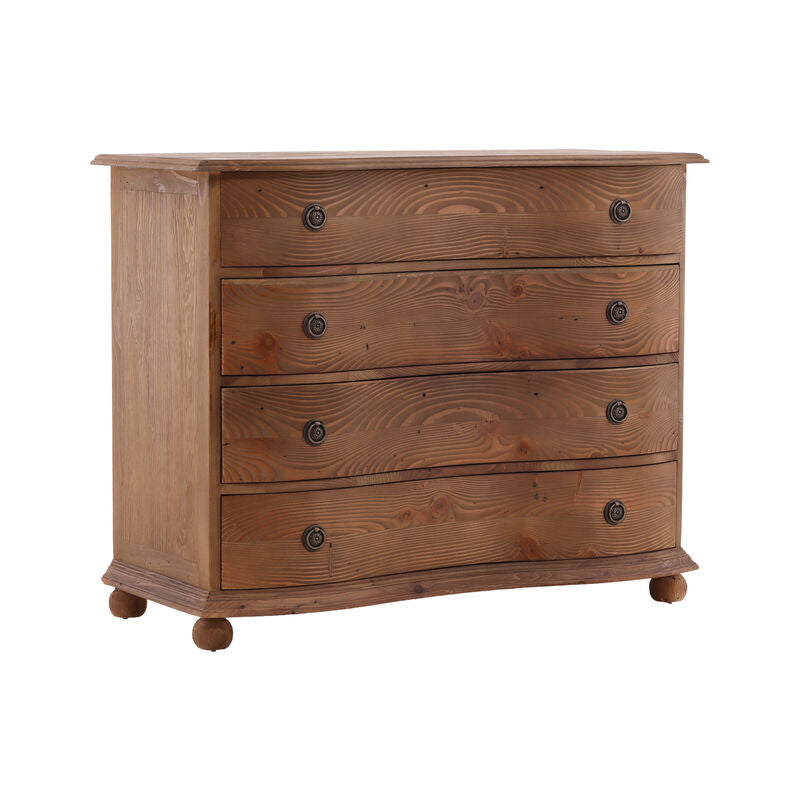 Pine Bowfront Chest by Furniture Classics at ZIN Home