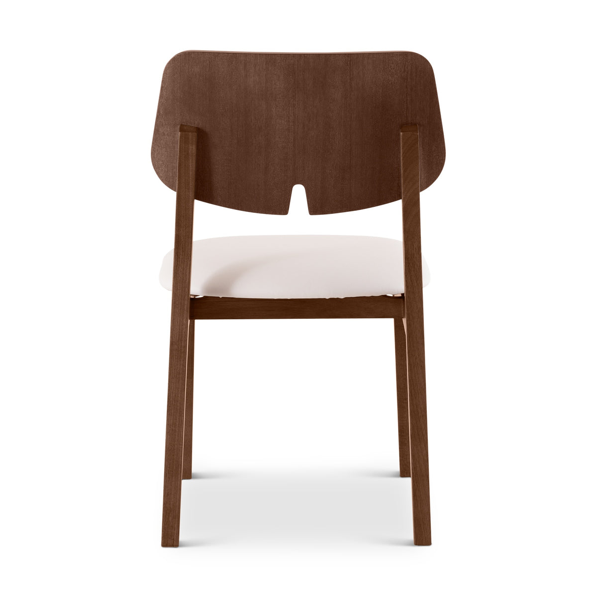 Beth Dining Chair Nogal, Shimmy Cream Vinyl by Urbia - detail 7