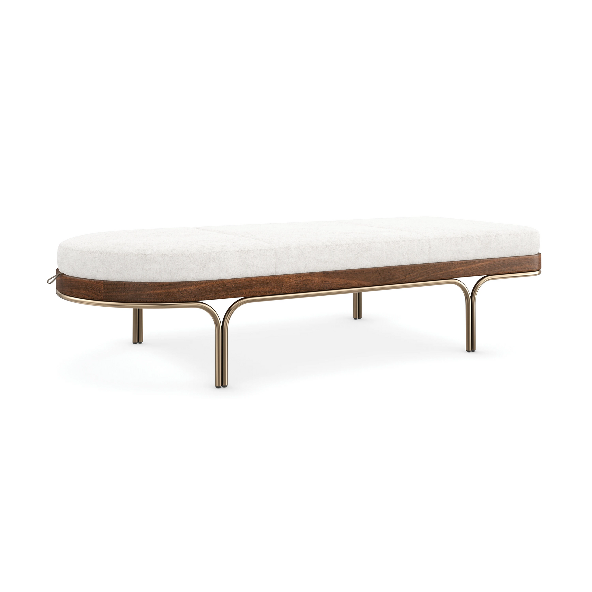 Rhythm Chaise Lucent Bronze Metallic Paint 76" by Caracole - view 6