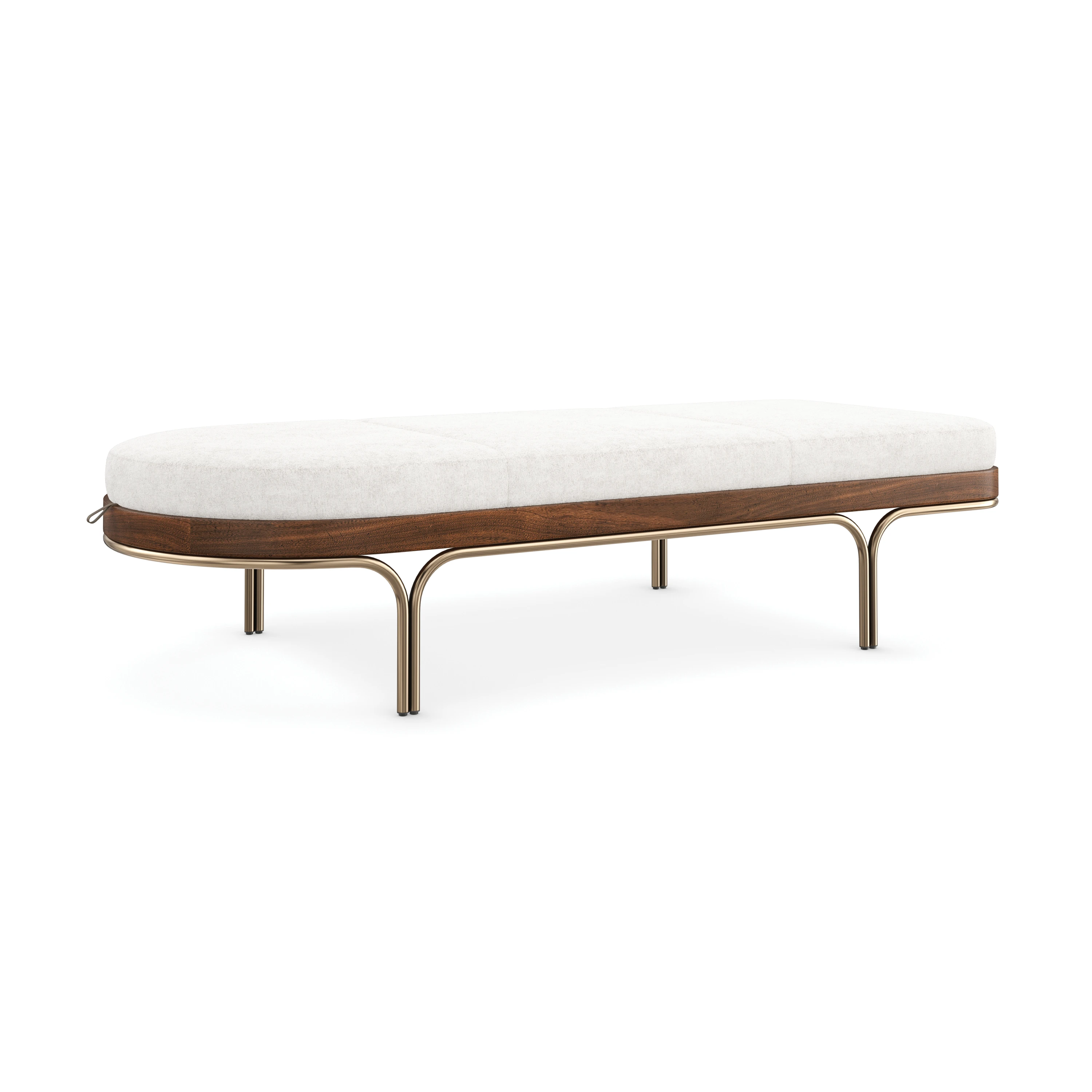 Rhythm Chaise Lucent Bronze Metallic Paint 76" by Caracole - view 6
