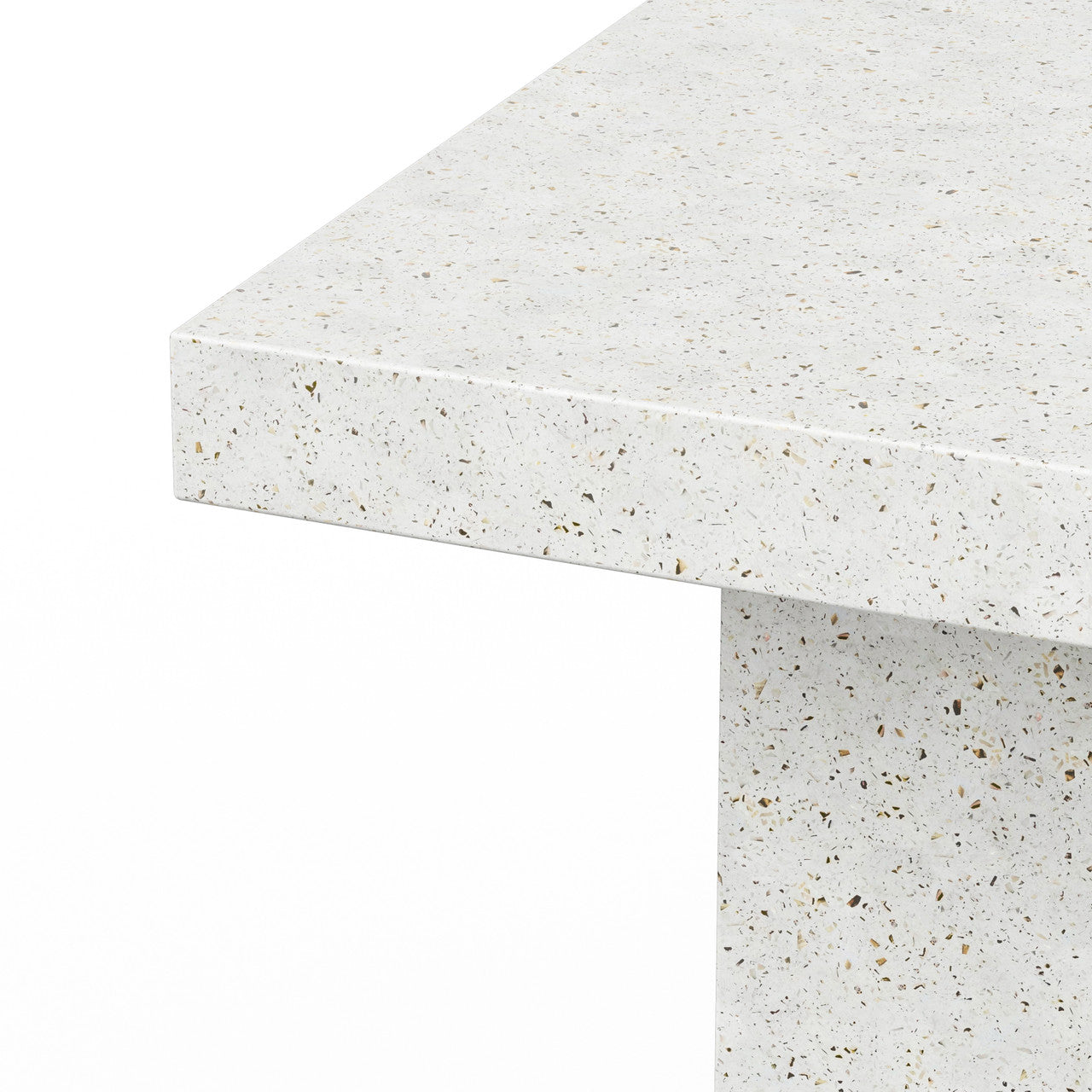 Mixx - Elcor - Bar Height Dining Table - 35.5" x 70.75" - Ivory Terrazzo