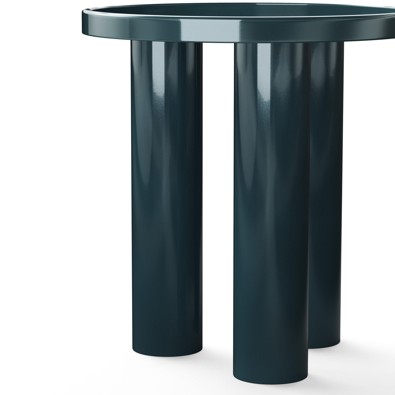 Eclat - Sofia Enamel End Table - Aegean Teal