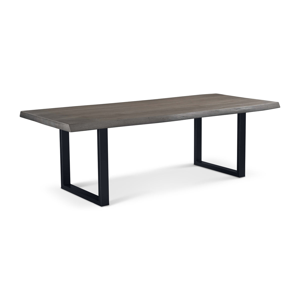 Brooks Dining Table U Base 40" x 92" Sandblasted Grey Top - Black Base by Urbia - detail 2