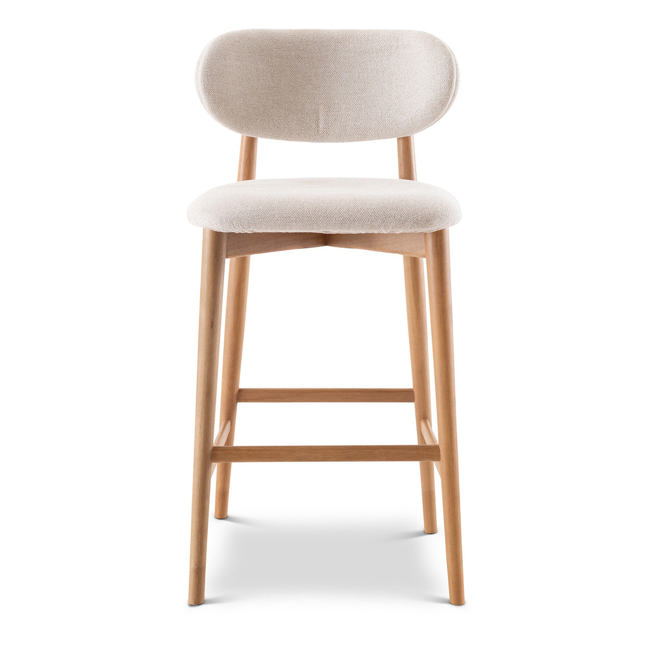 Lucia Bar Stool - Harvest Natural Seat - Domasco Frame