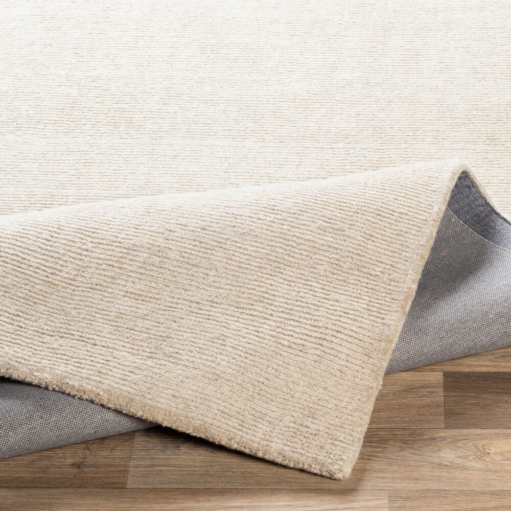Bari Ivory Handmade Rug - fold