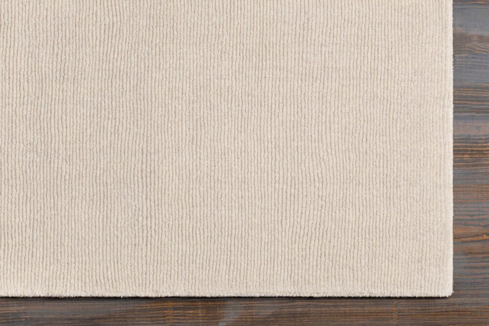 Bari Ivory Handmade Rug - overhead