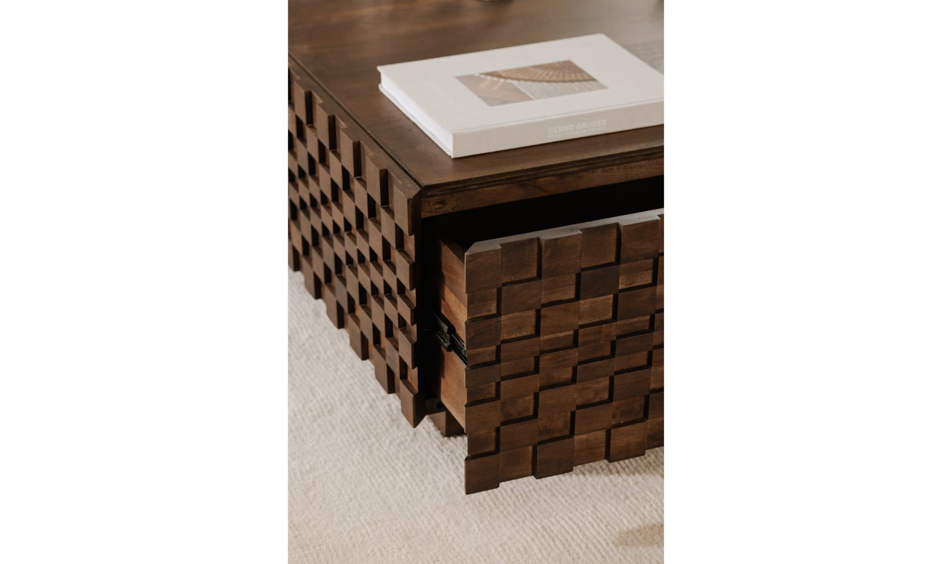 Easton Storage Coffee Table Brown by Moe's Home Collection - view 9