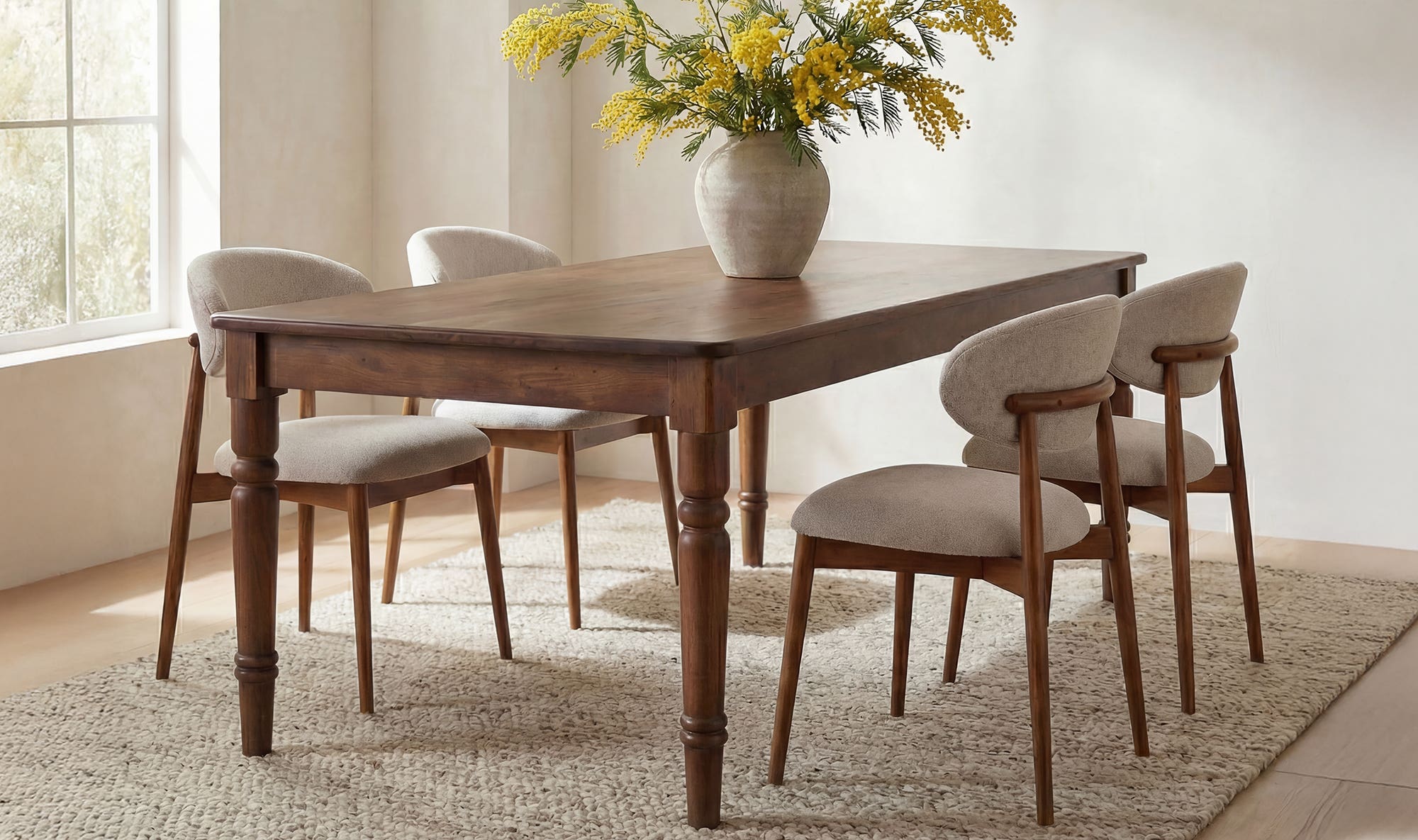 Russet Dining Table Brown by Moe's Home Collection - view 8