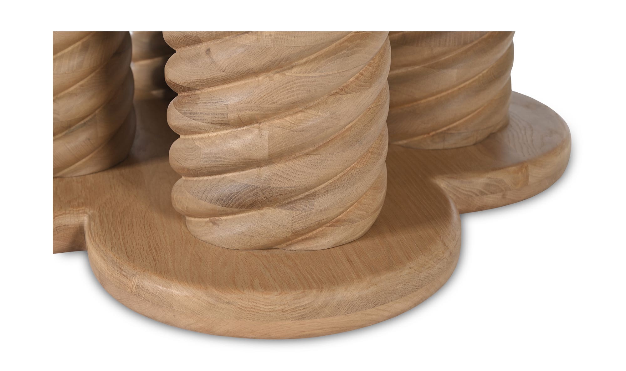 Treccia Round Dining Table Oak by Moe's Home Collection - view 13