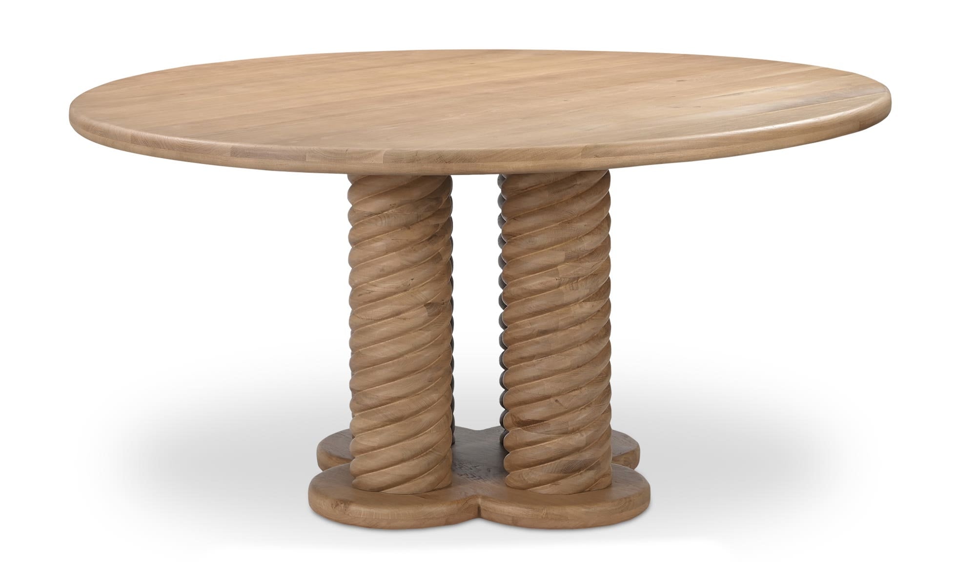 Treccia Round Dining Table Oak by Moe's Home Collection - view 9