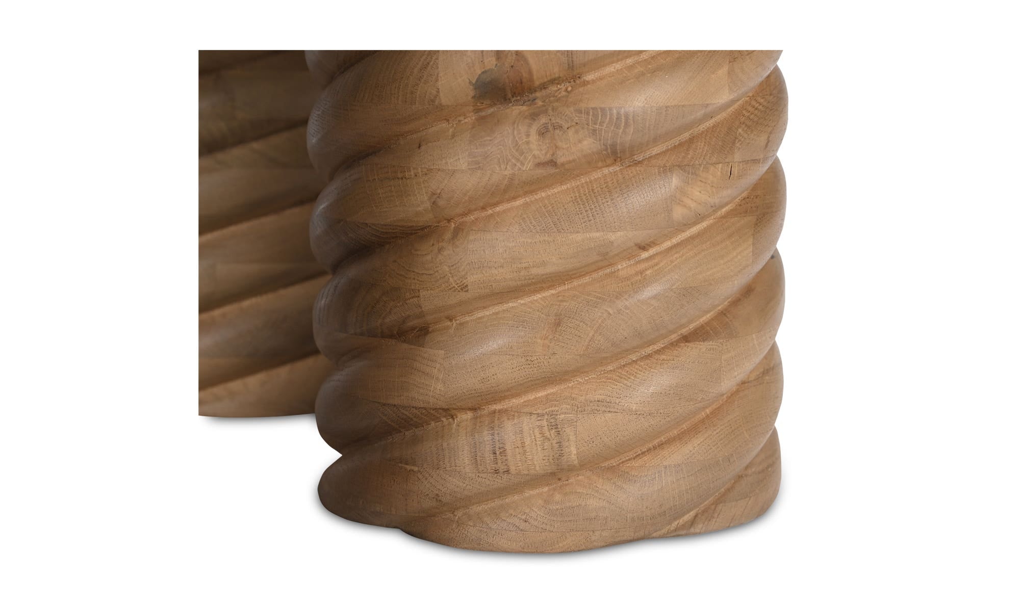 Treccia Round Coffee Table Oak by Moe's Home Collection - view 15