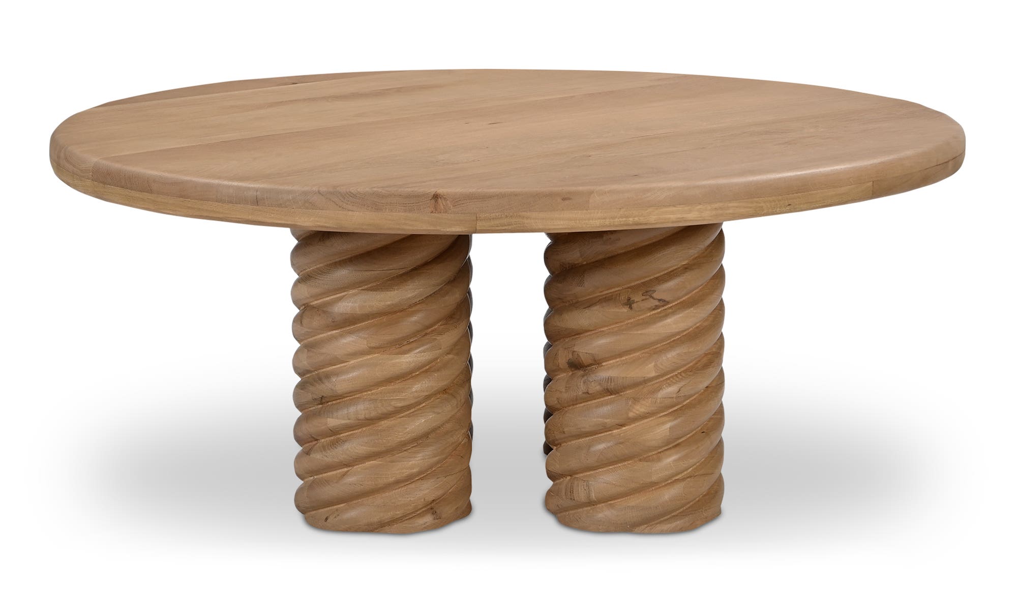 Treccia Round Coffee Table Oak by Moe's Home Collection - view 13