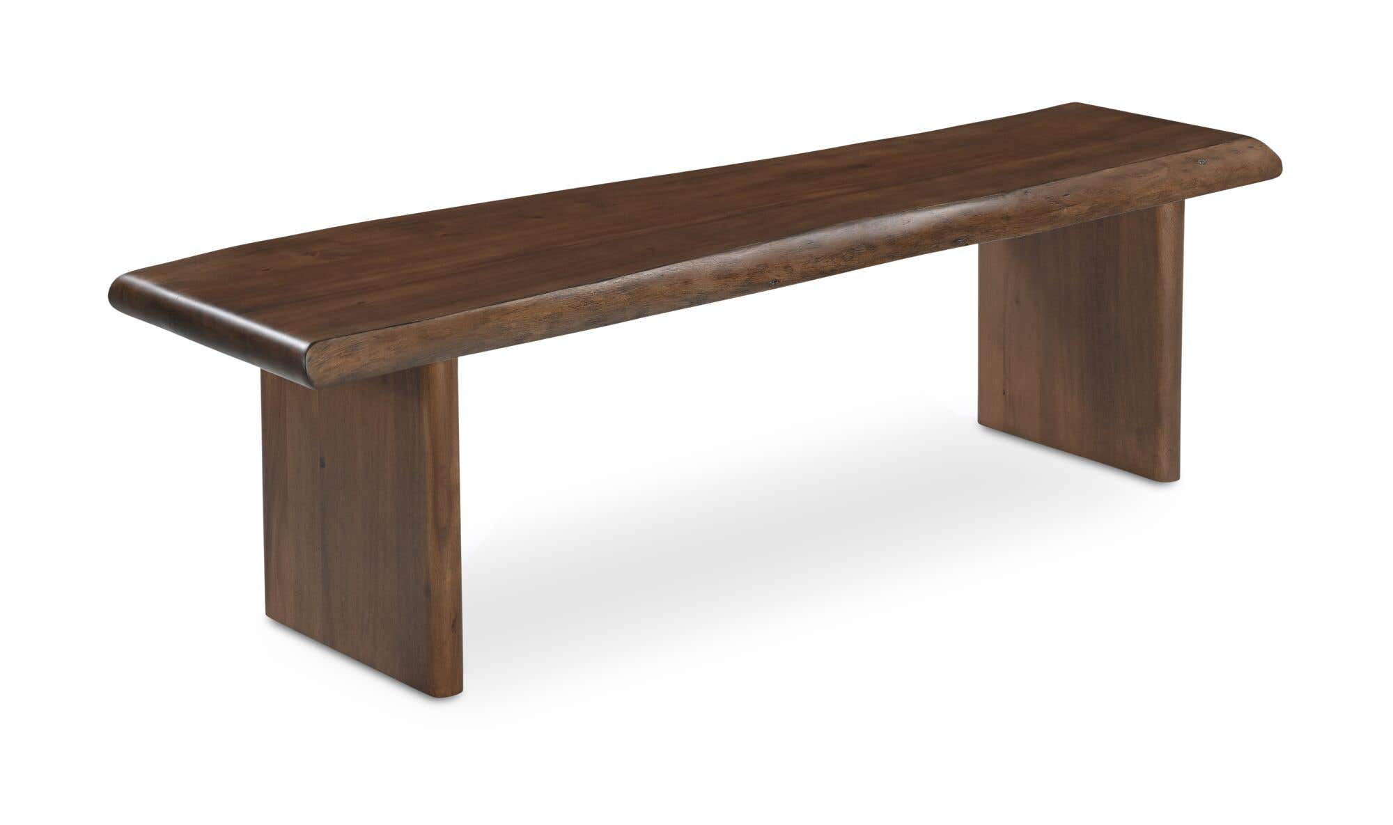 Lila Dining Bench Small Brown by Moe's Home Collection - view 6