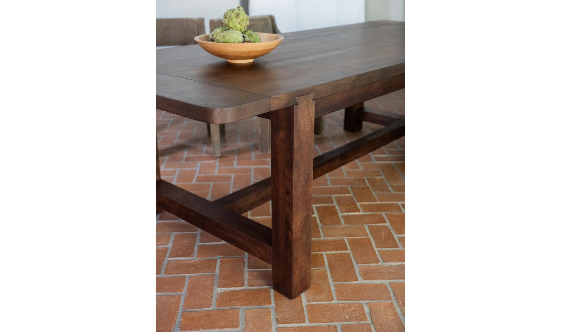 Wilson Dining Table Small Warm Brown by Moe's Home Collection - view 7