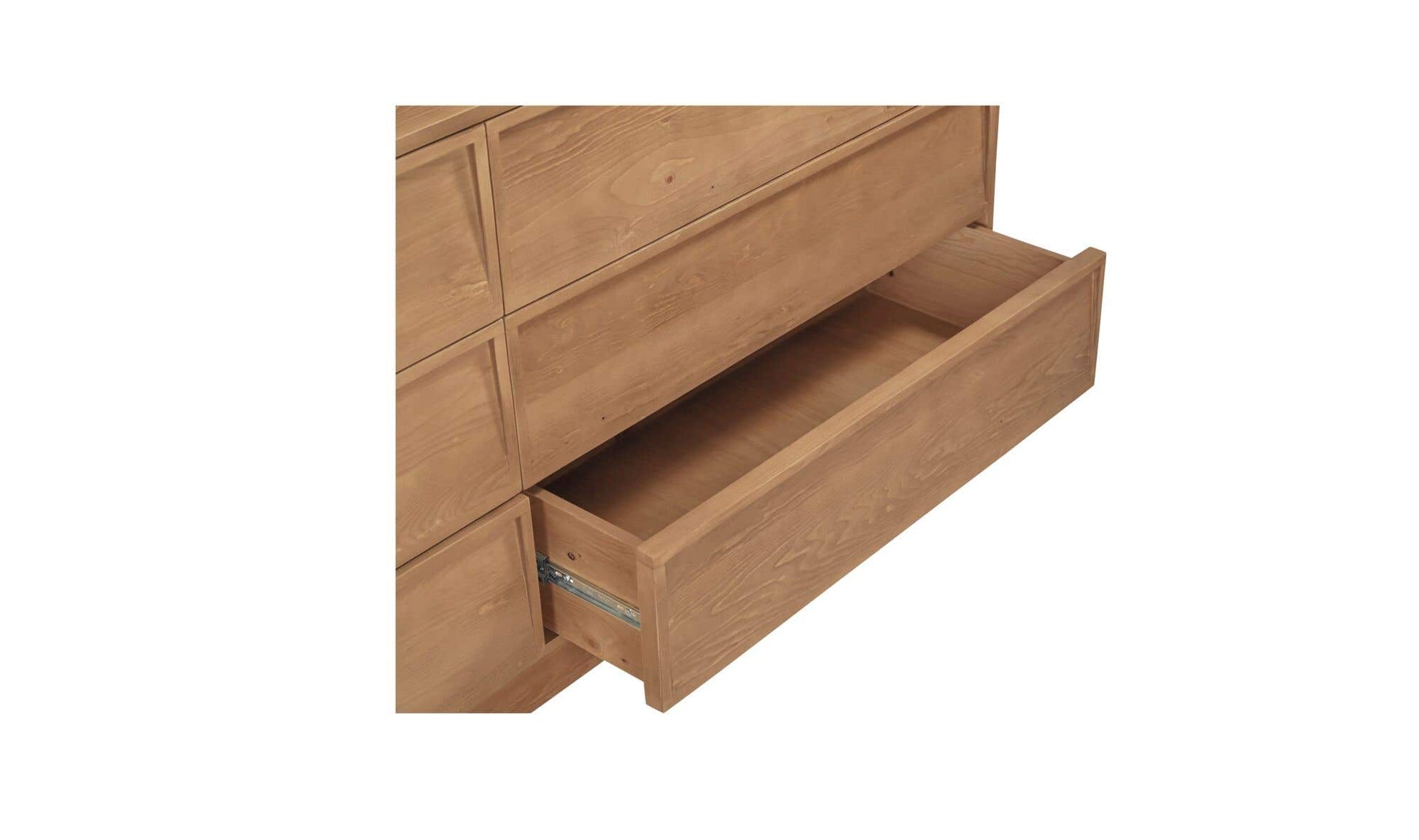 Hudson 6 Drawer Dresser Natural by Moe's Home Collection - view 9