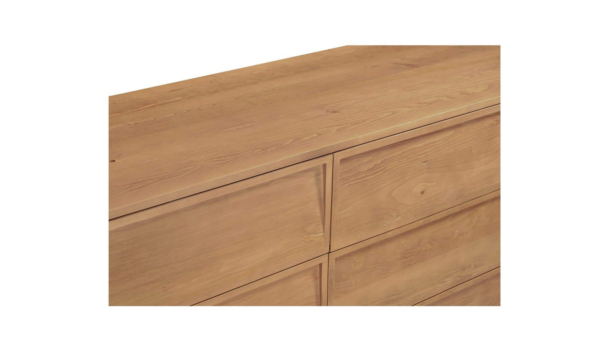 Hudson 6 Drawer Dresser Natural by Moe's Home Collection - view 11