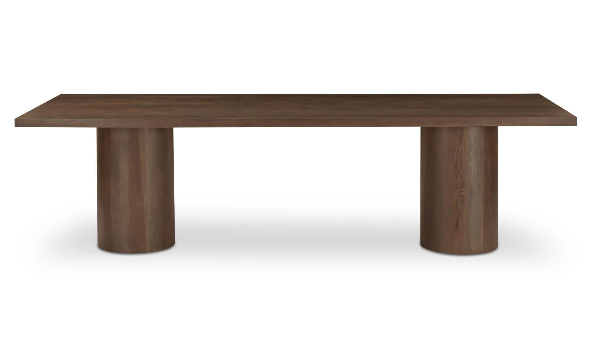 Hadley Dining Table Large Warm Brown by Moe's Home Collection - view 4