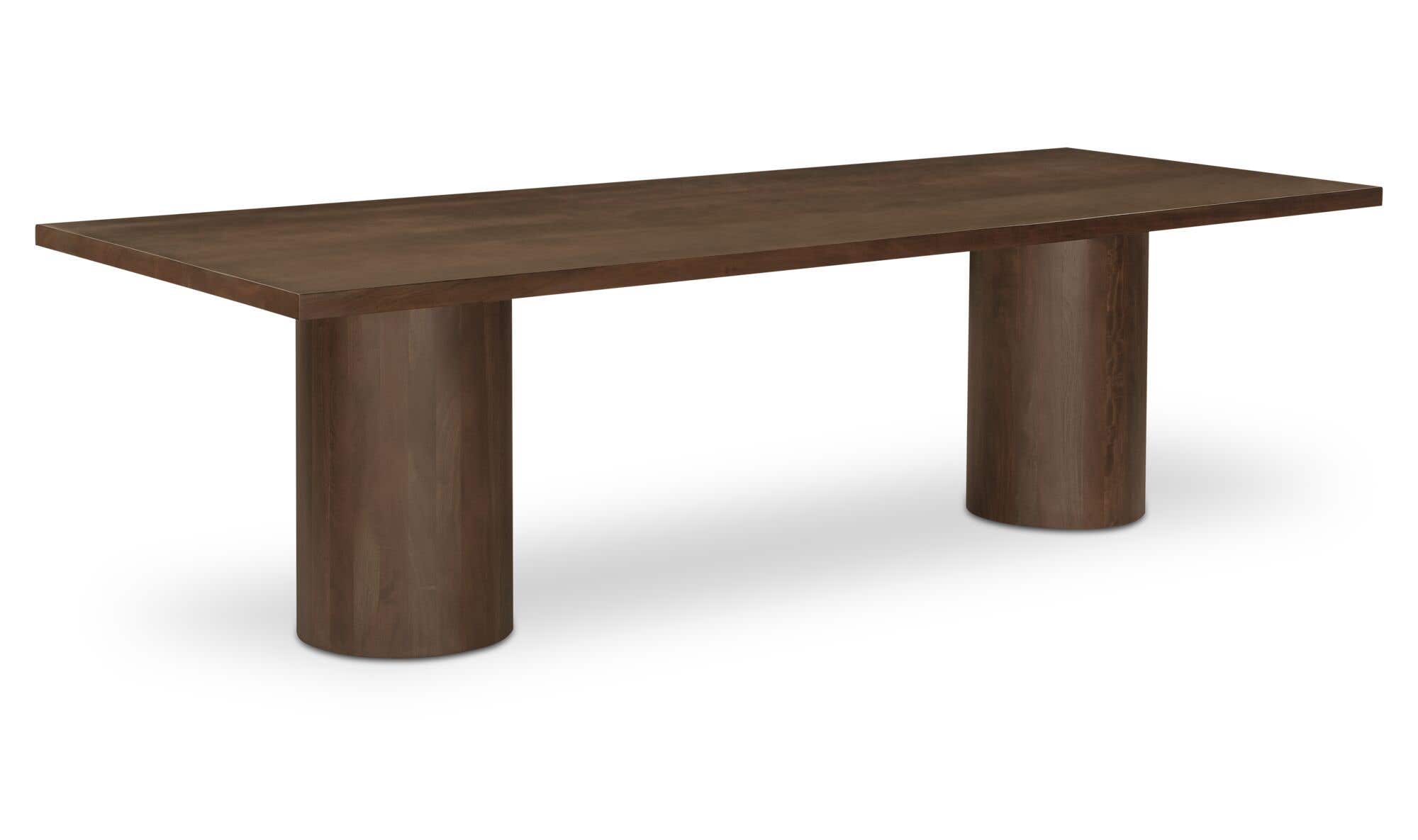 Hadley Dining Table Large Warm Brown by Moe's Home Collection - view 5