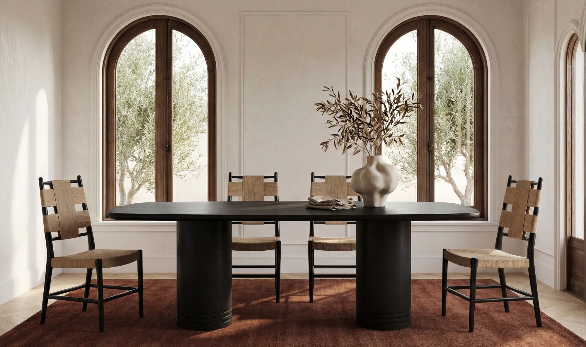 Daphne Dining Table Large Black by Moe's Home Collection - view 4