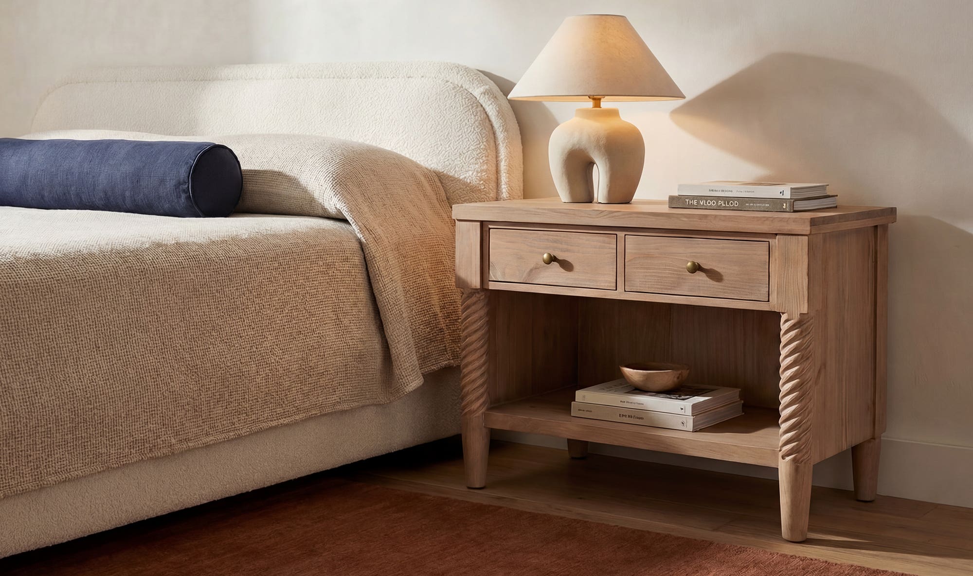Joni Nightstand Natural by Moe's Home Collection - view 5