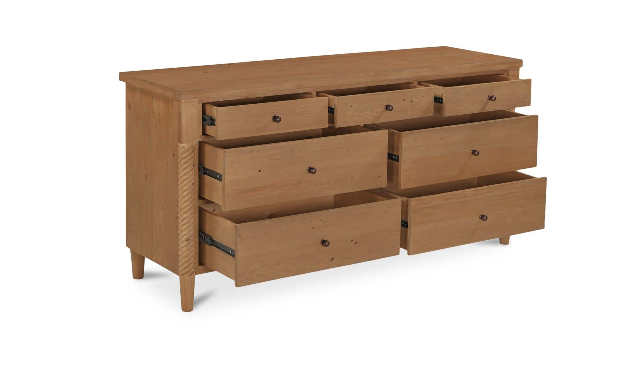 Joni 7 Drawer Dresser Natural by Moe's Home Collection - view 5