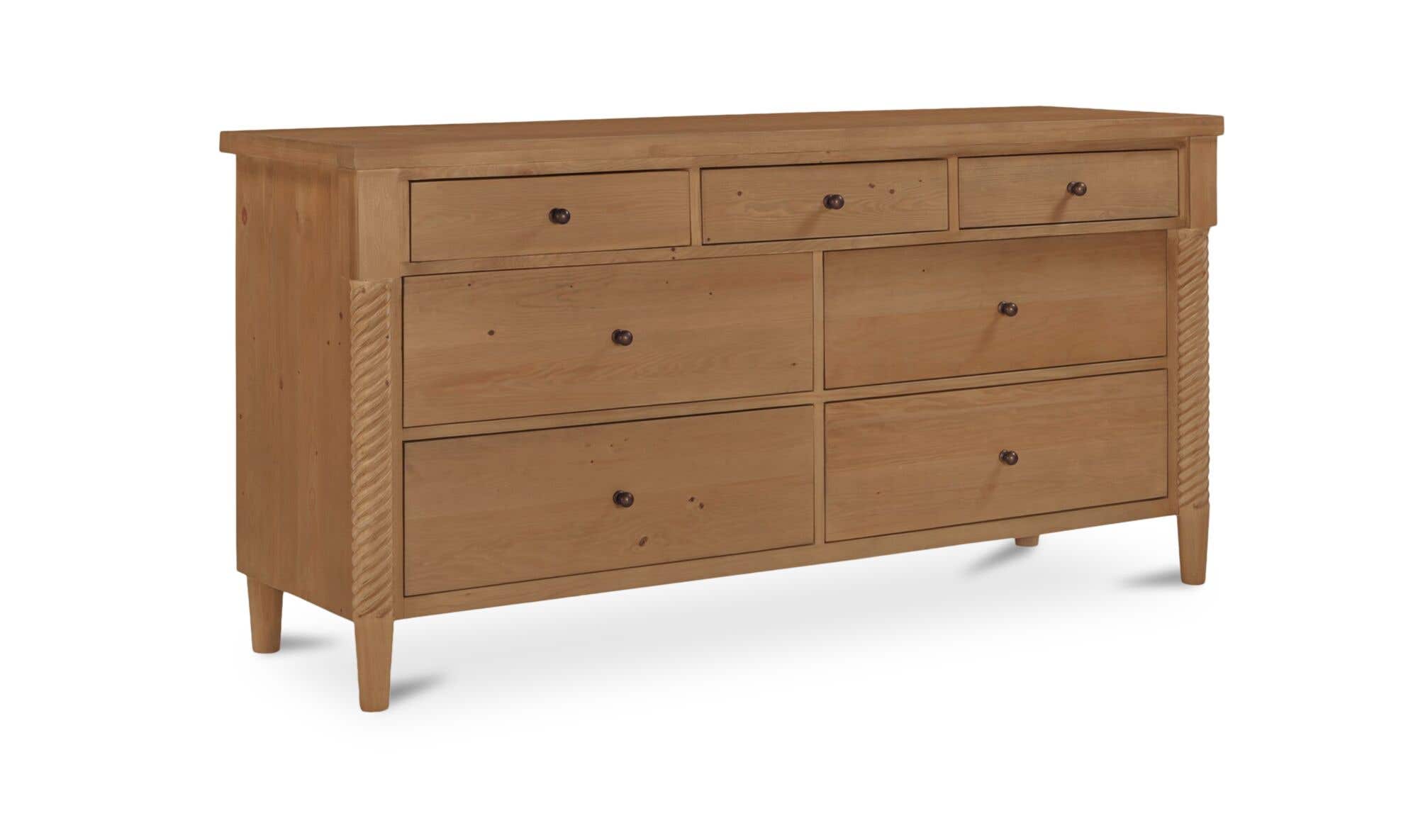 Joni 7 Drawer Dresser Natural by Moe's Home Collection - view 4