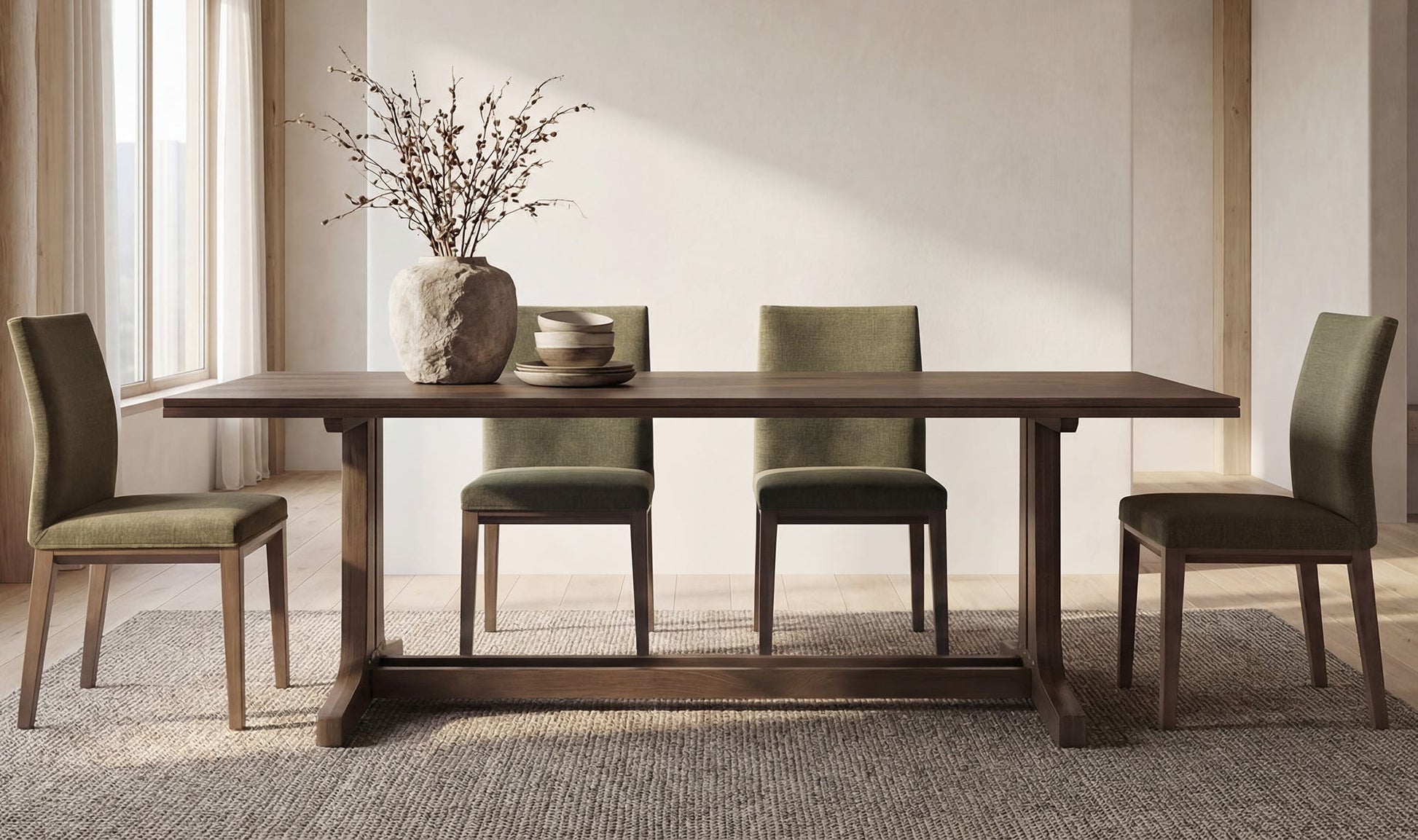 Samuel Dining Table Dark Brown by Moe's Home Collection - view 5