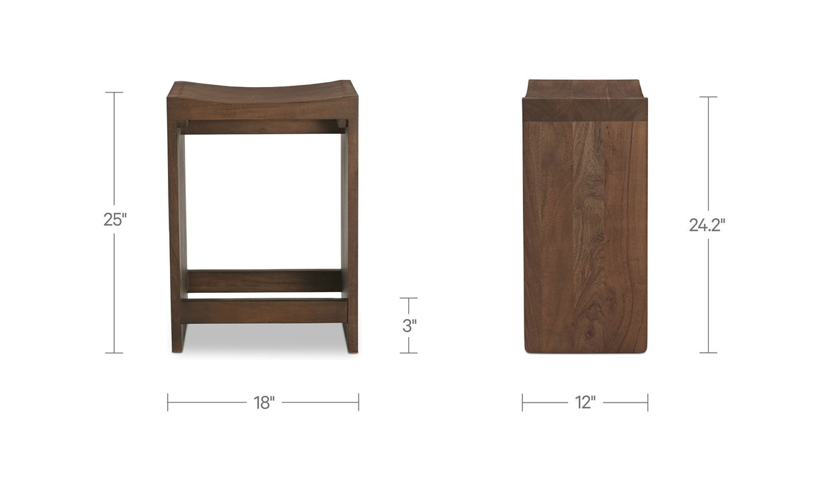 Jespen Counter Stool Brown by Moe's Home Collection - view 10